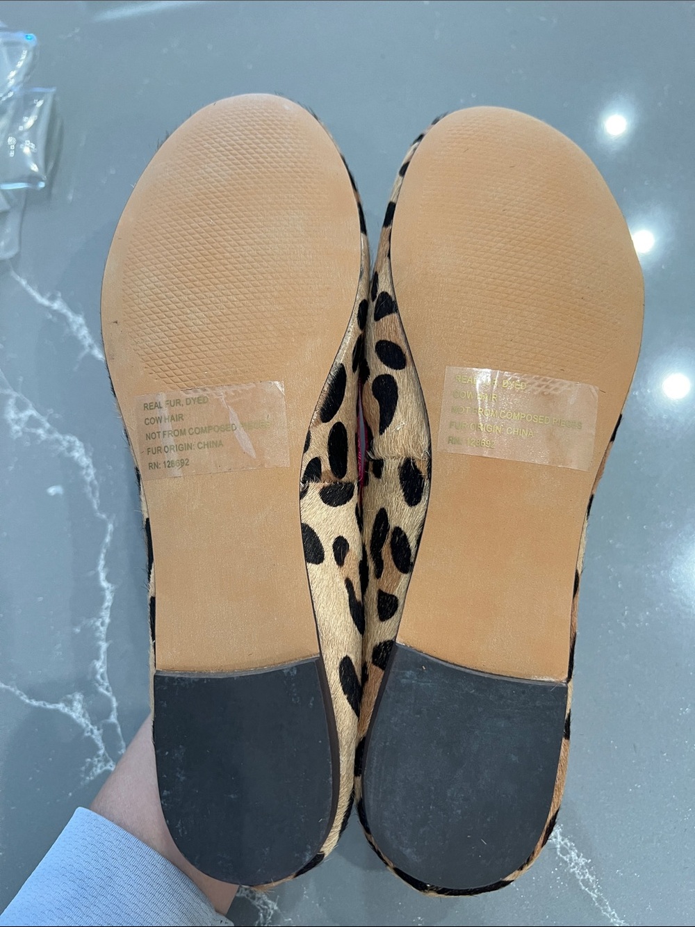 Steve Madden Leopard Ballet Flats with Hot Pink Trim US 7.5 - Picture 5 of 7